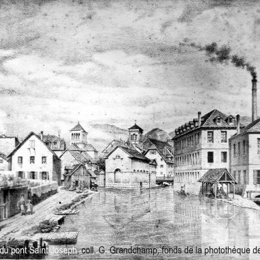La manufacture vue du pont Saint Joseph