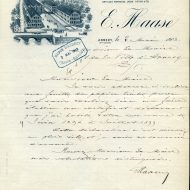 Lettre de 1903 avec vue Bonneterie Haase