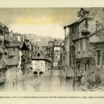 •	Les vieilles boucheries à Annecy, Loppé, 1854