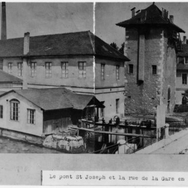 N° inv. 63, Ateliers textile de la Manufacture d’Annecy sur l’Ile Saint Joseph, 1890, coll. G. Grandchamp
