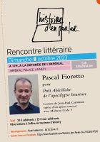 Rencontre littéraire Pascal Fioretto et Carminati