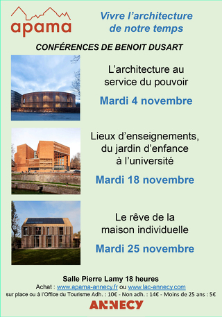 Cycle Vivre l'architecture de notre temps : l'architecture au service du pouvoir