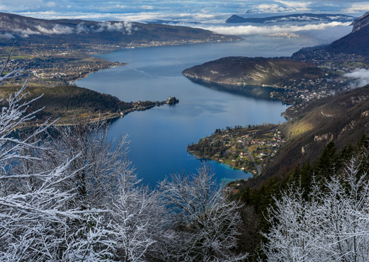 Le lac depuis les hauteurs de Talloires-Montmin