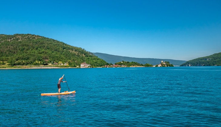 Paddle sur le lac d'Annecy