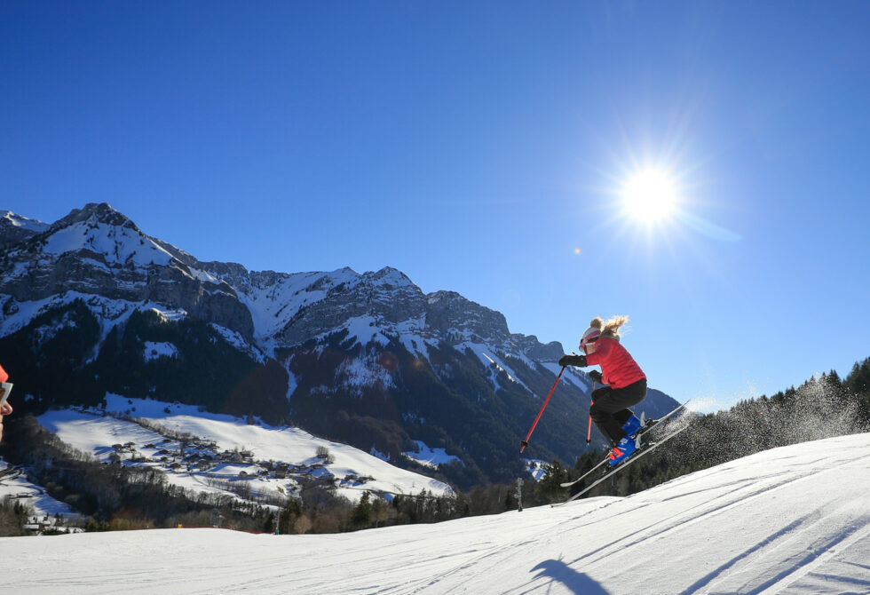 Sports d’hiver à la station de ski de Montmin-Talloires