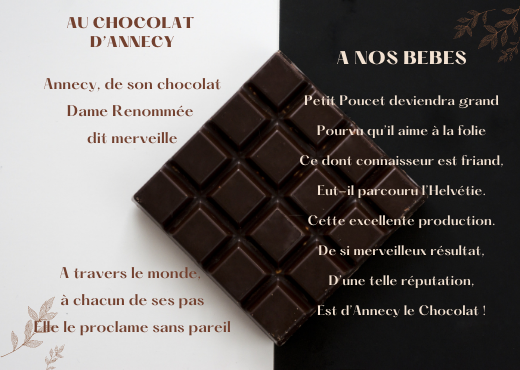Slogans pub Chocolaterie d'Annecy