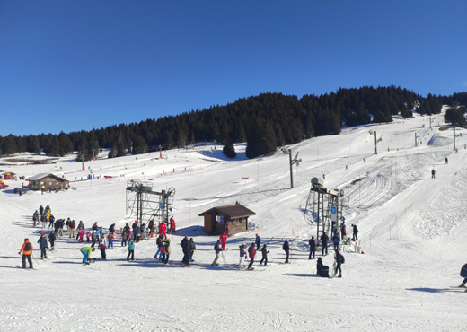 Cours de ski alpin au Semnoz