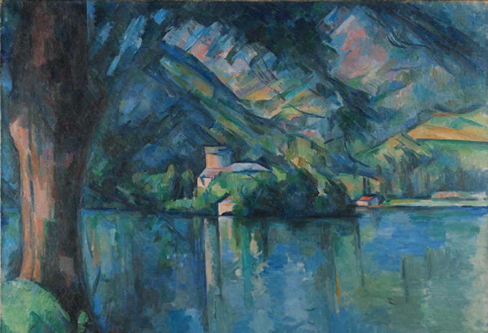Tableau "Le Lac bleu", de Paul Cézanne