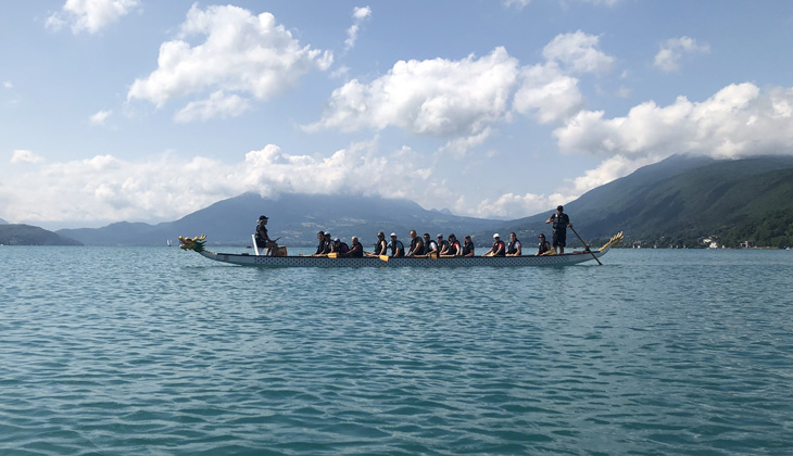 Dragon boat : l’équipage de l’office de tourisme sur l'eau