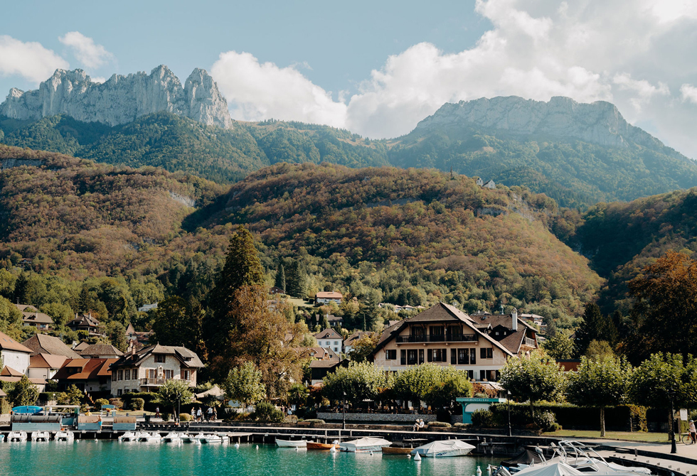 Vue depuis la baie de Talloires - De nos jours