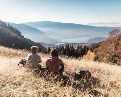 Randonnée sur les hauteurs du lac d'Annecy